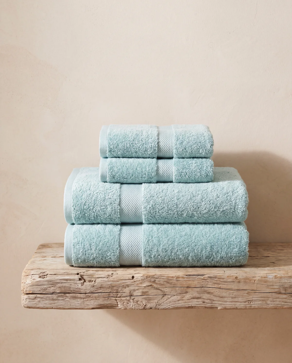 Plush Bath Towel Set, 2 bath towels and 2 hand towels